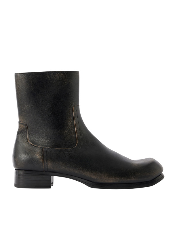 Photo: Maison Margiela - Float Leather Chelsea Boots - Black