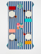 LISA CORTI Nizam Stripes Blu Rectangular Tablecloth
