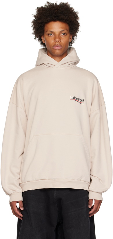 Photo: Balenciaga Beige Political Campaign Hoodie