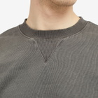 Uniform Bridge Men's Pigment Dyed Sweatshirt in Pigment Charcoal