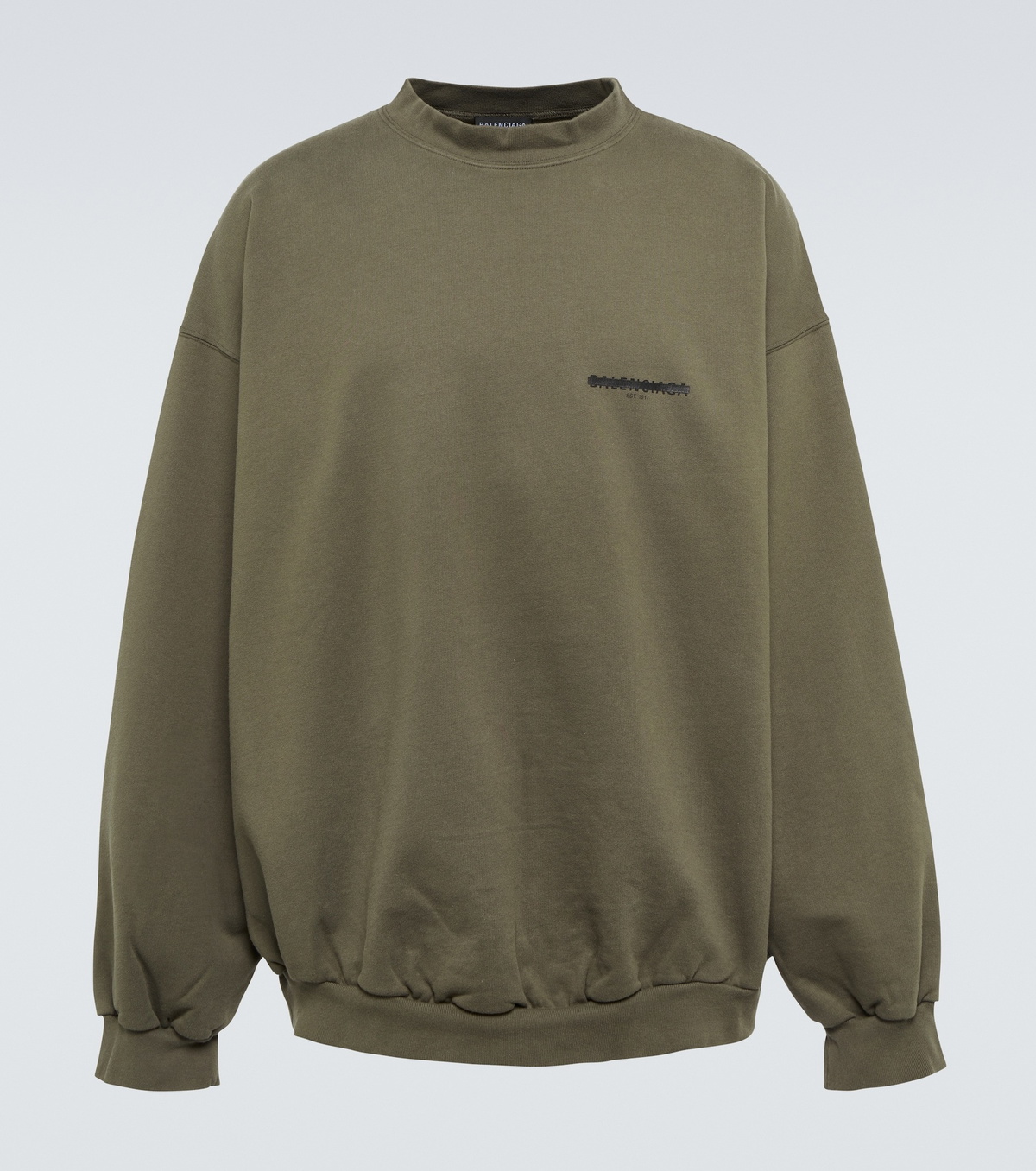 Balenciaga - Logo oversized cotton sweater Balenciaga