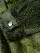 Rick Owens - Alice Strobe Cropped Pony Hair Jacket - Green
