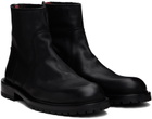 PS by Paul Smith Black Leather Falk Boots