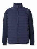Peter Millar - Winsome Hybrid Tech-Jersey and Quilted Shell Jacket - Blue