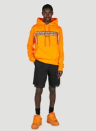 Lanvin - Curb Lace Embroidered Hooded Sweatshirt in Orange