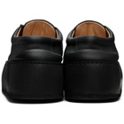 Marsèll Black Cassapana Pebbled Leather Sneakers