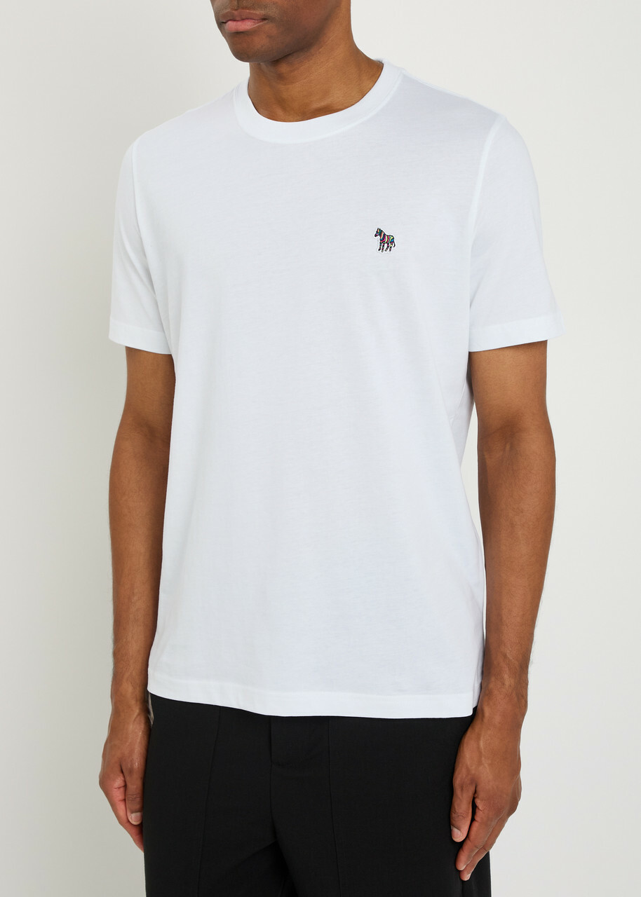 PS Paul Smith Appliquéd Cotton T-shirt White