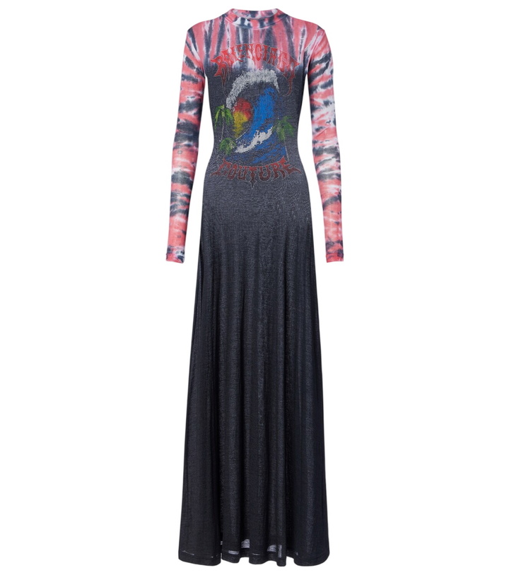 Photo: Balenciaga Printed tie-dye cotton-blend jersey maxi dress