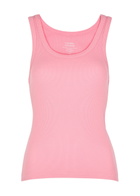Colorful Standard Ribbed Stretch-cotton Tank Pink