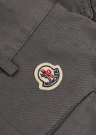 Moncler Stretch-cotton Cargo Trousers Charcoal
