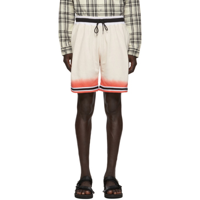 Photo: John Elliott Off-White and Red Game Shorts