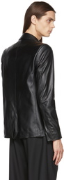 Enfants Riches Déprimés Black Leather Frankie Teardrop Jacket