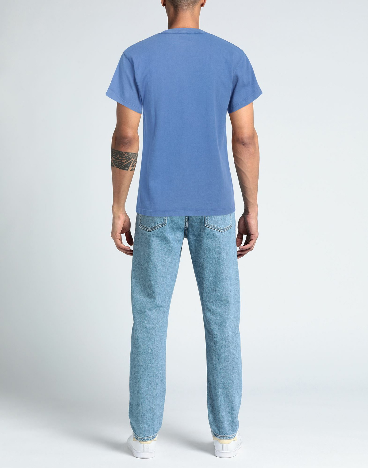 Erl Mens T-shirt Pastel in Blue
