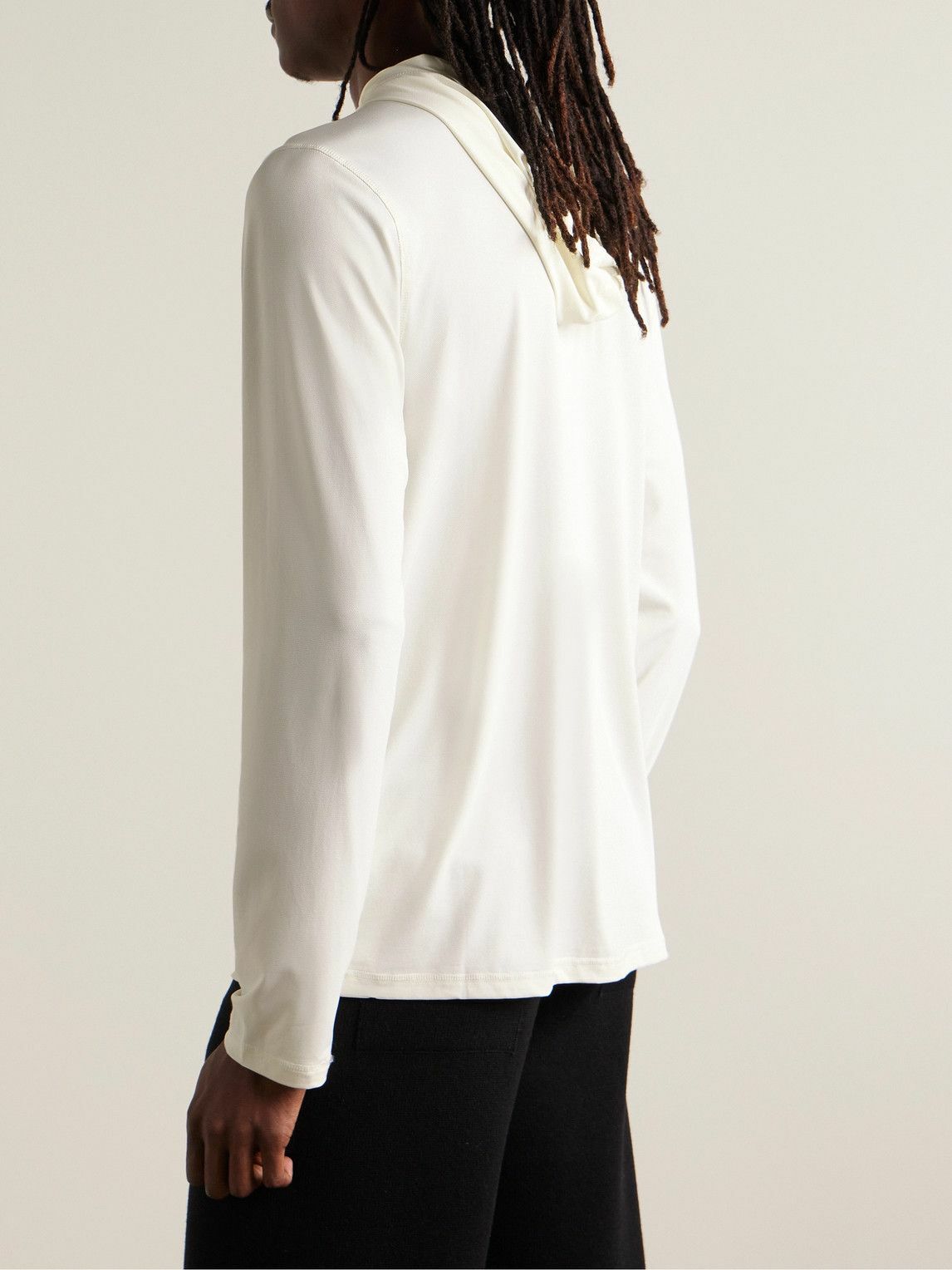 Onia - Stretch-Nylon Jersey Hoodie - White