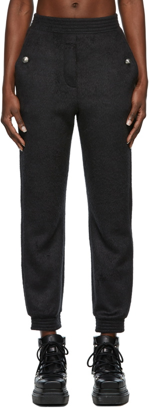 Photo: We11done Black Hairy Zurry Lounge Pants