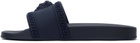 Versace Navy Palazzo Pool Slides