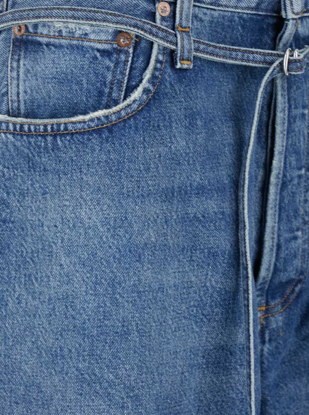 【送料&関税込】AGOLDE emmi Blue Five Pocket Jeans With Thin AGOLDE emmi Blue Five Pocket Jeans With Thin Waist Belt In