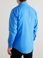 Massimo Alba - Genova Brushed-Twill Shirt - Blue