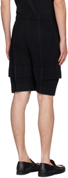 HOMME PLISSÉ ISSEY MIYAKE Black Cargo Shorts