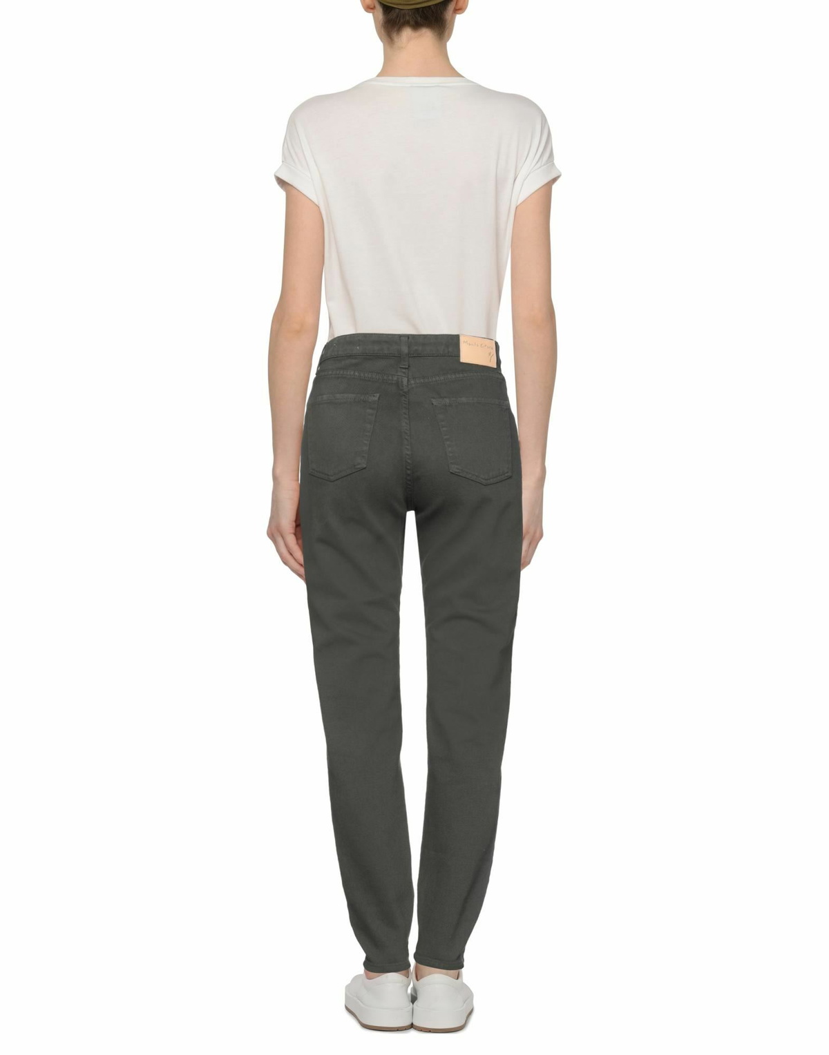 Manila Grace Womens Pants Dark in Green
