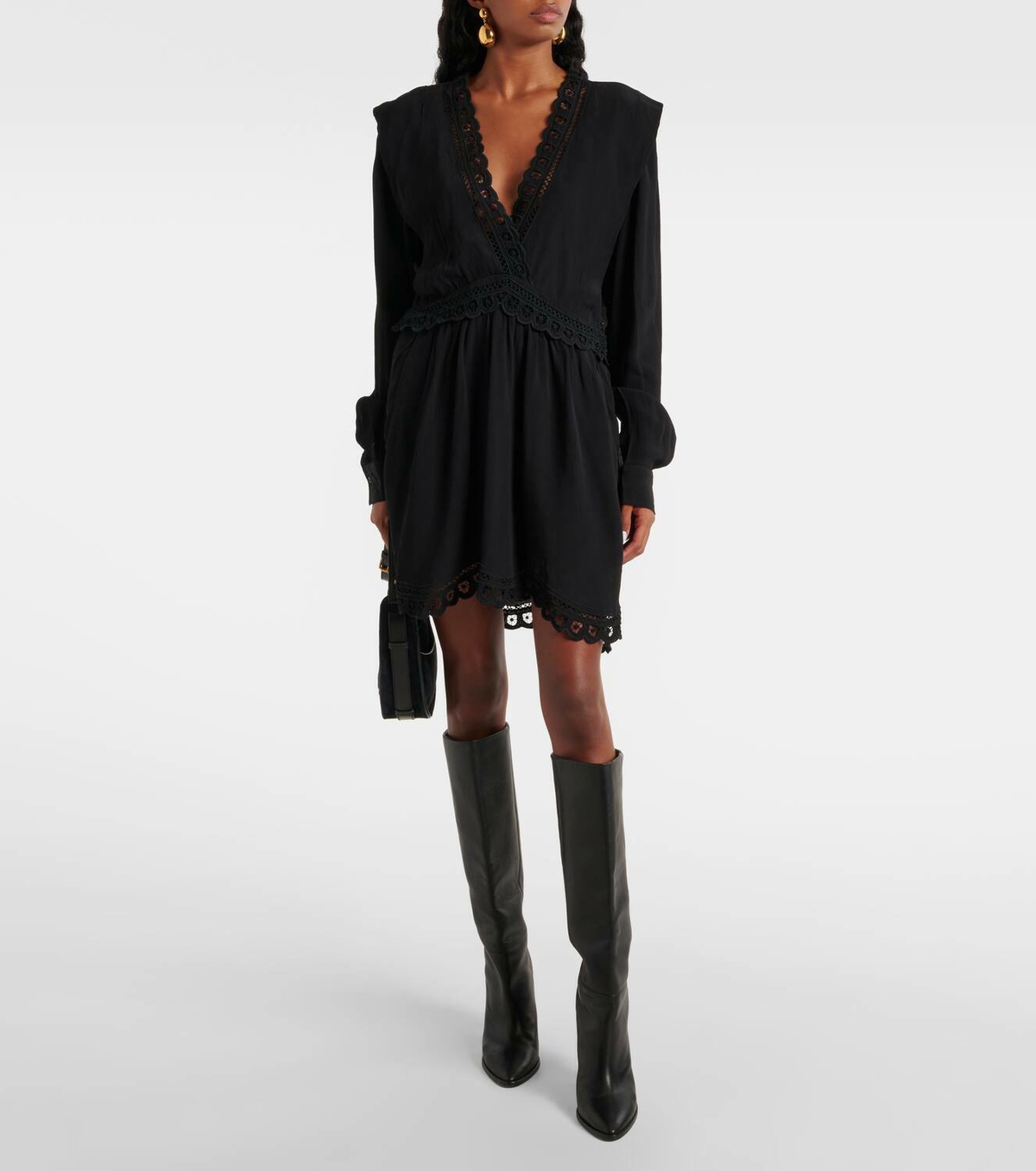 Marant Etoile Felie lace-trimmed minidress Isabel Marant Etoile