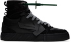 Off-White Black High Vulcanized Sneakers