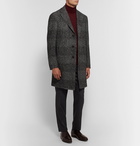 Canali - Kei Prince of Wales Checked Wool-Blend Overcoat - Men - Gray