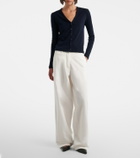 The Row Fadry cotton gabardine wide-leg pants
