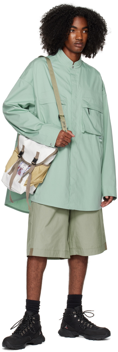 A. A. Spectrum Green Flight Overshirt Shirt
