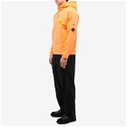 END. x C.P. Company ‘Adapt’ Plated Fluo Fleece Hoodie in Orange