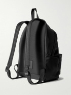 SAINT LAURENT - City Leather-Trimmed Shell Backpack
