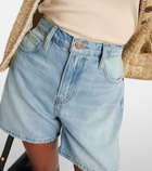 Frame High-rise denim shorts