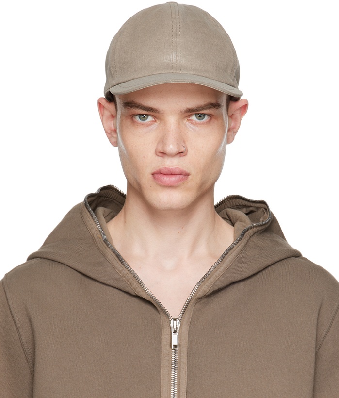 Photo: Rick Owens DRKSHDW Taupe Overdyed Foil Cap