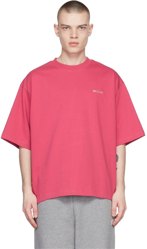 Photo: We11done Pink Back Logo T-Shirt