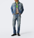Versace Distressed straight jeans