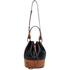 Loewe Black and Brown Balloon Bag