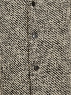VERSACE - Diagonal Wool Long Coat