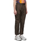 Valentino Brown Nylon Cargo Pants