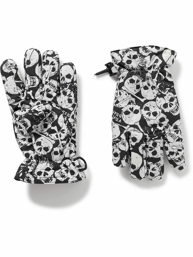 Photo: ERL - Printed Cotton-Canvas Gloves - Black