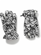 ERL - Printed Cotton-Canvas Gloves - Black