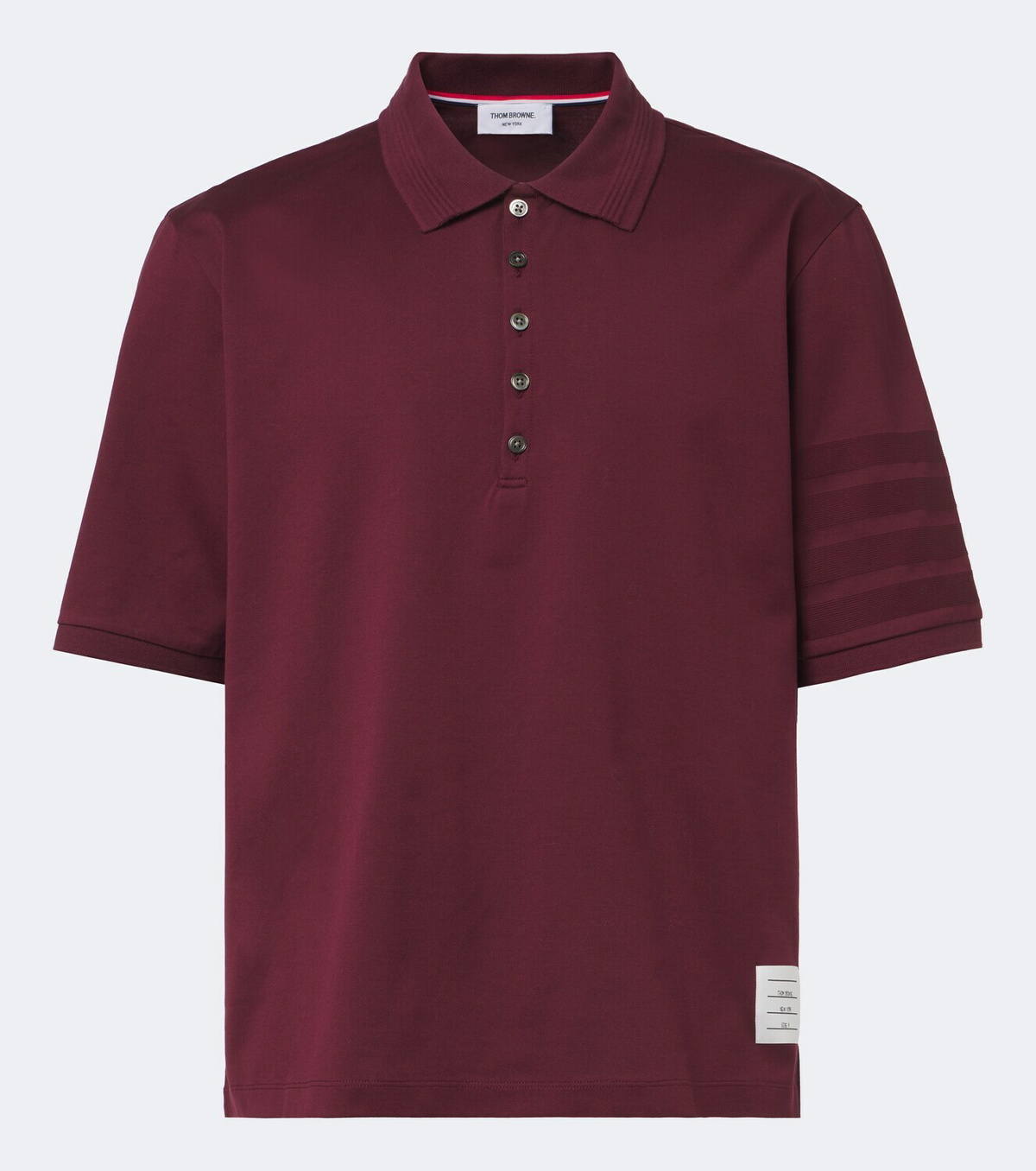 Thom Browne 4-Bar cotton polo shirt