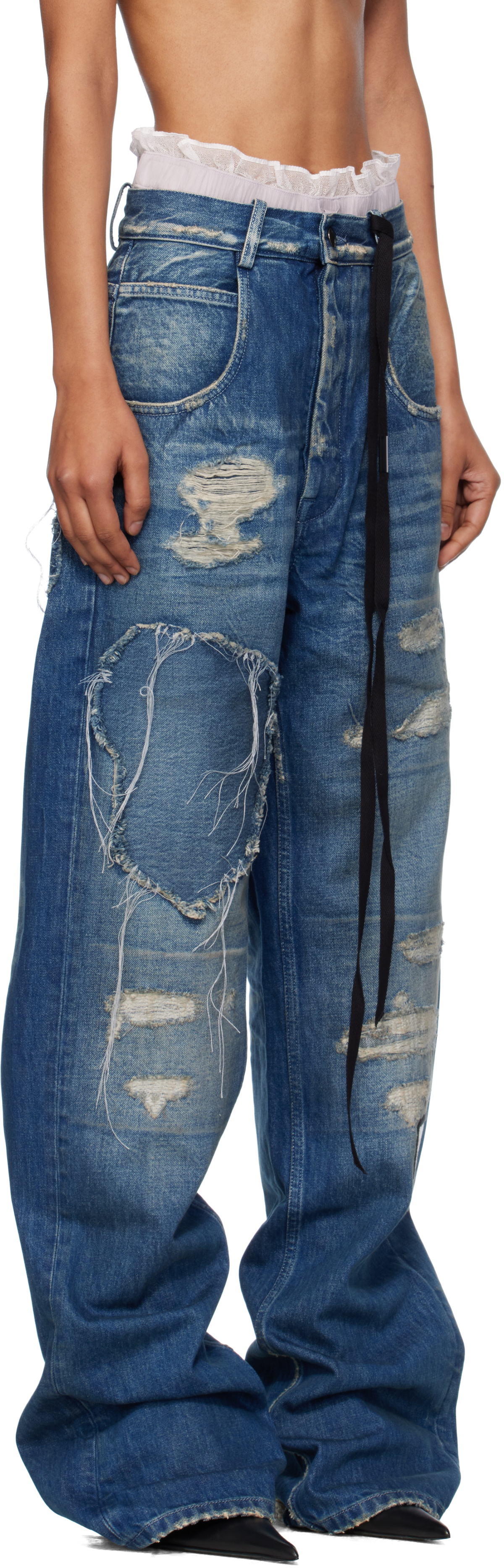 Ann Demeulemeester Blue Claire 5 Pocket Comfort Jeans
