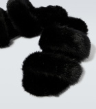 Saint Laurent - Bleach faux fur sandals