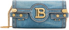 Balmain Blue B-Buzz Pouch 23 Bag