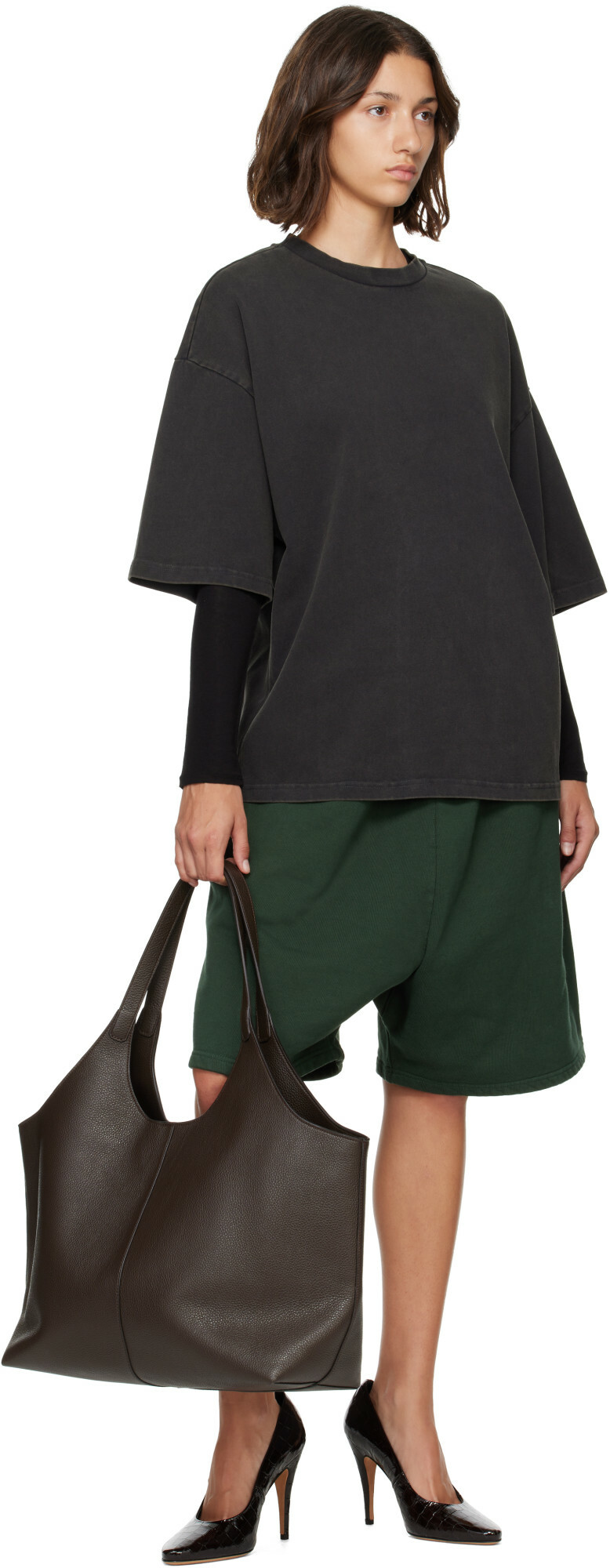 Entire Studios Black Heavy Boxy T-shirt