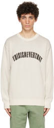 thisisneverthat Off-White Jacquard Arc-Logo Sweater