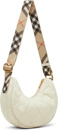 Burberry Off-White Horseshoe Crossbody Bag