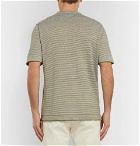 Altea - Striped Linen T-Shirt - Men - Green