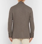 Brunello Cucinelli - Brown Alessio Houndstooth Wool and Cashmere-Blend Blazer - Men - Brown