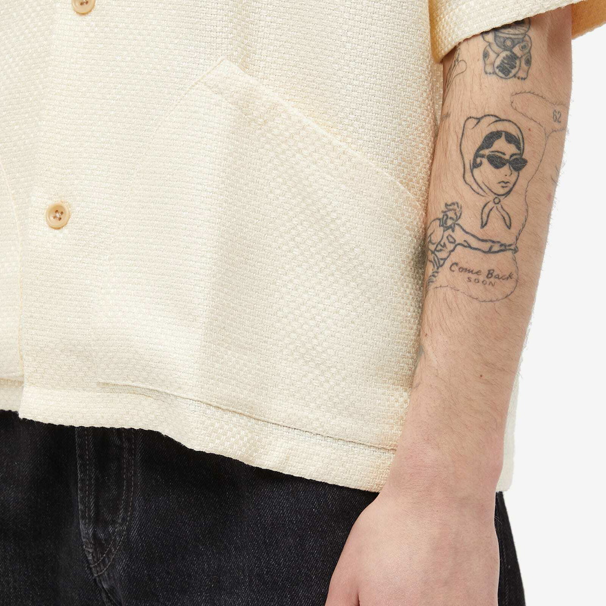 SUNFLOWER coco シャツ Sunflower Coco SS Shirt Off White